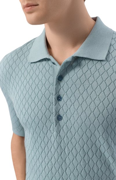 Поло из шелка и хлопка MVST, арт. M26.2PM.K127/Y205 R0MBI 3D, фото 5