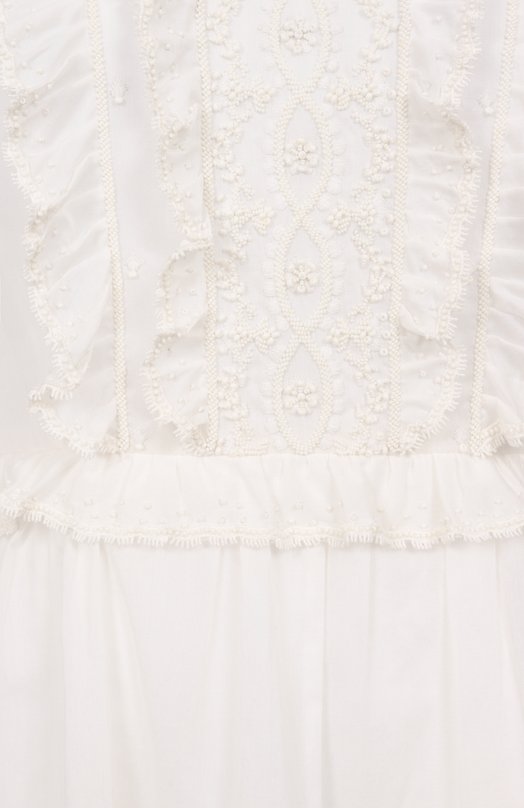 Хлопковое платье Valentino 6B3VAEL5907 Белый  6B3VAEL5907 Фото 6