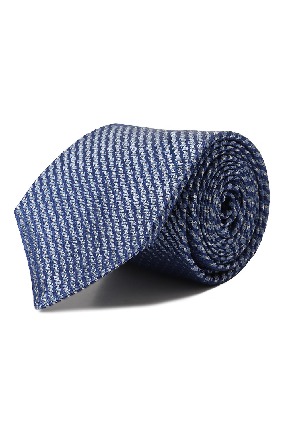 Шелковый галстук KITON синего цвета по цене 28050 руб., арт. UCRVKLC02I24, фото 1 Шелковый галстук KITON, арт. UCRVKLC02I24, фото 1