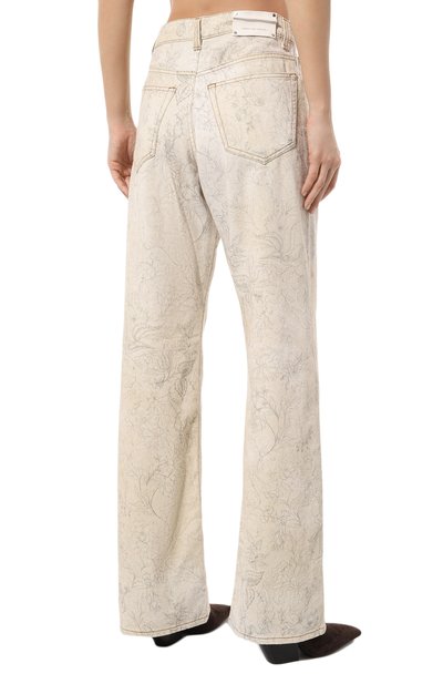 Джинсы DRIES VAN NOTEN кремового цвета по цене 79950 руб., арт. 232-010927-7460, фото 4 Джинсы DRIES VAN NOTEN, арт. 232-010927-7460, фото 4