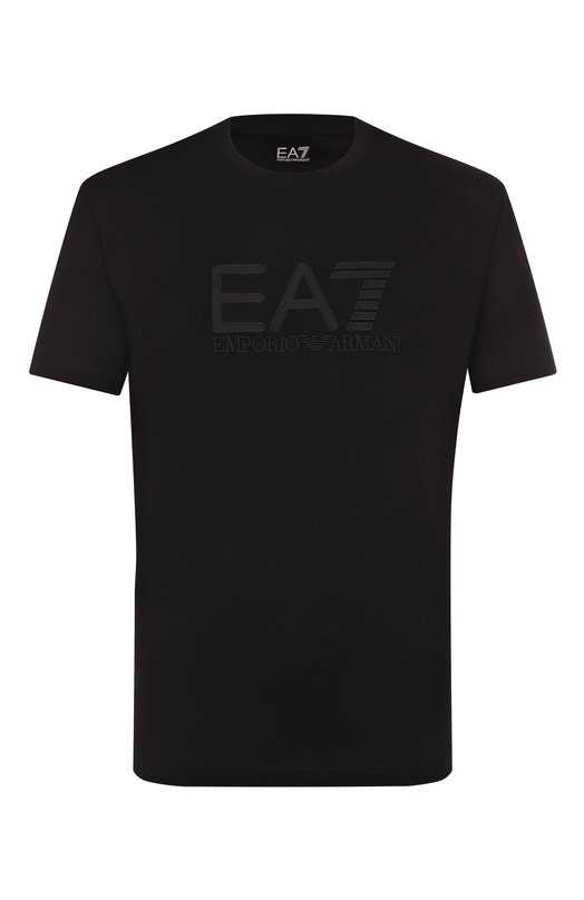 Хлопковая футболка EA7 7M000898/AF10375 Чёрный 7M000898/AF10375