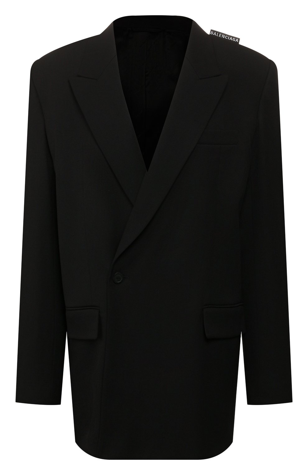 Шерстяной жакет BALENCIAGA черного цвета по цене 296500 руб., арт. 602185/TGT09, фото 1 Шерстяной жакет BALENCIAGA, арт. 602185/TGT09, фото 1