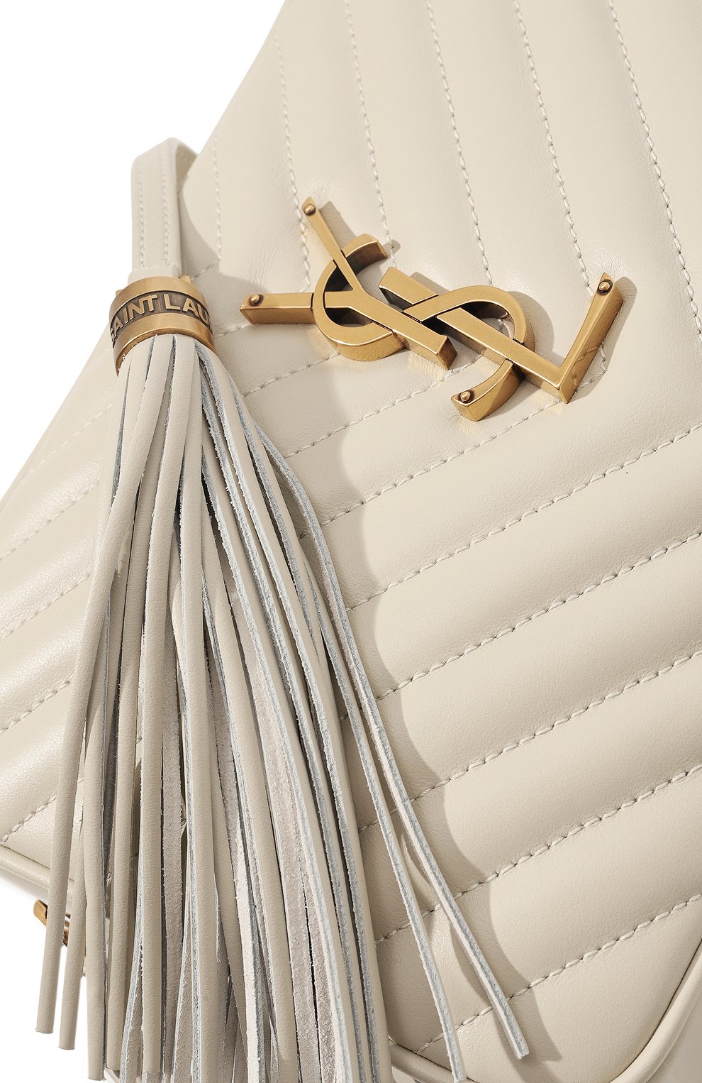 Сумка lou SAINT LAURENT кремового цвета по цене 223000 руб., арт. 715232/DV707, фото 3 Сумка lou SAINT LAURENT, арт. 715232/DV707, фото 3