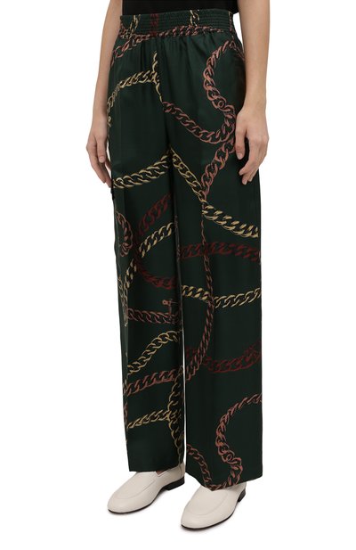 Шелковые брюки VICTORIA BECKHAM, арт. 1122WTR003312A, фото 3