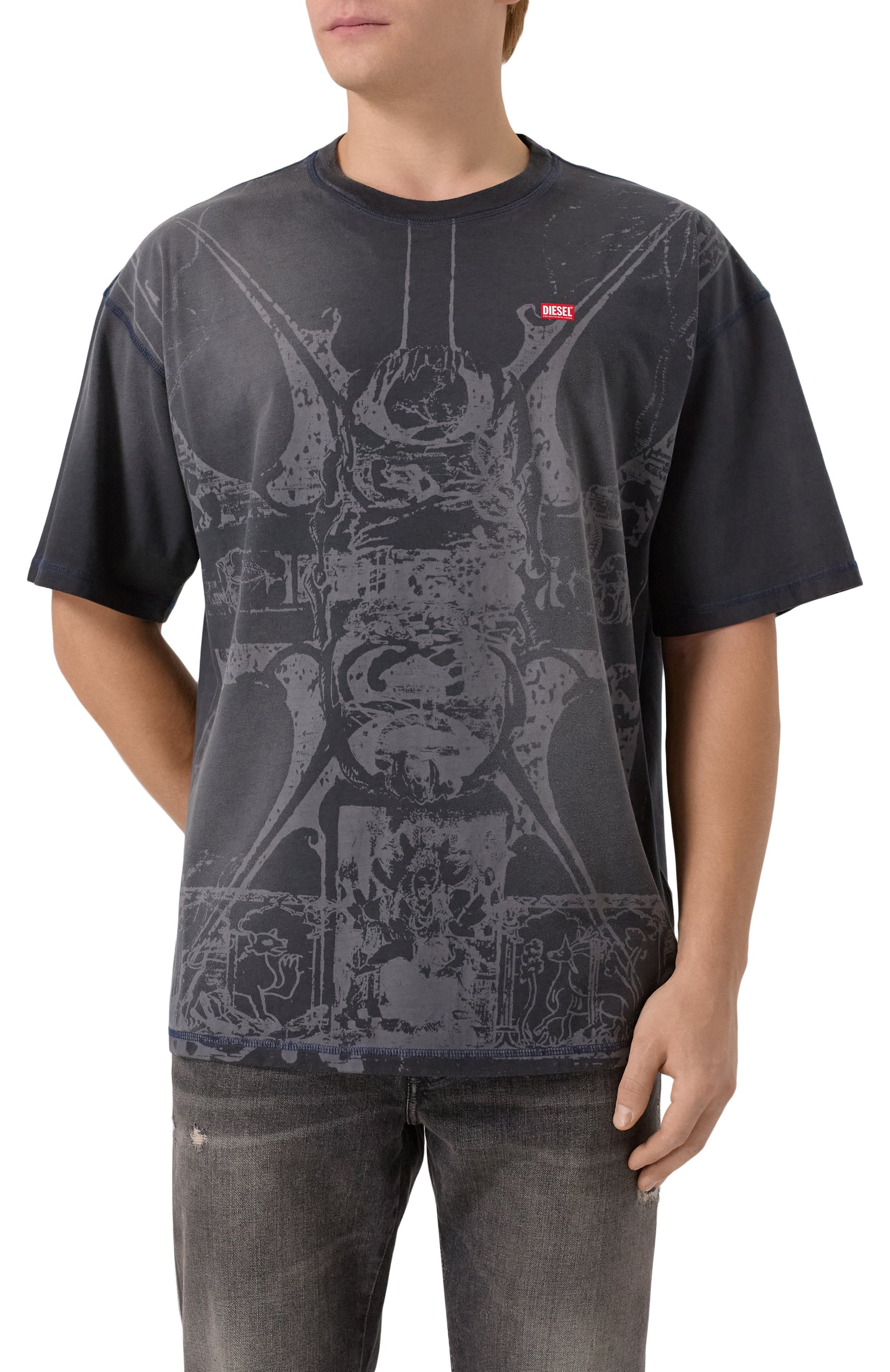 Хлопковая футболка DIESEL, арт. A19314/0KIBW, фото 3