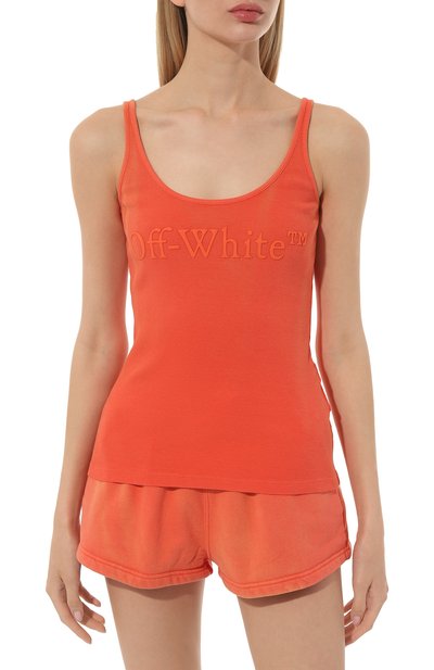 Хлопковая майка OFF-WHITE, арт. OWAD072S23JER0022626, фото 3