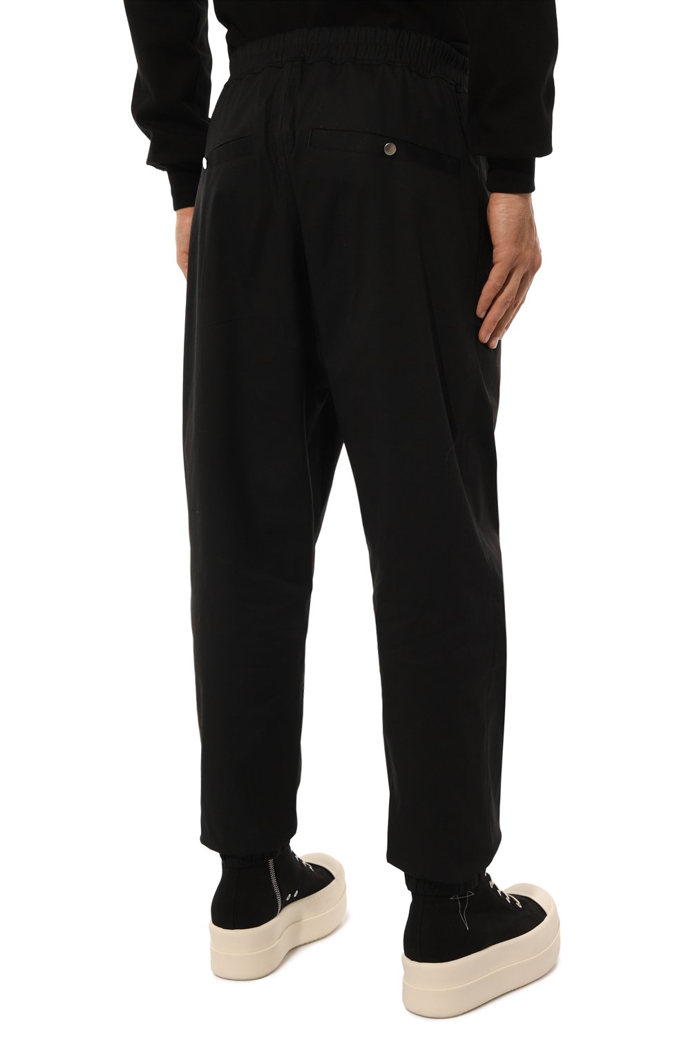 Хлопковые джоггеры RICK OWENS, арт. RU02D6370/TE, фото 4