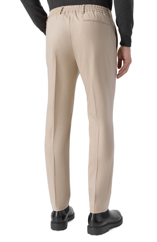 Шерстяные брюки Berwich SPIAGGIA/VB8996 Бежевый  SPIAGGIA/VB8996 Фото 4