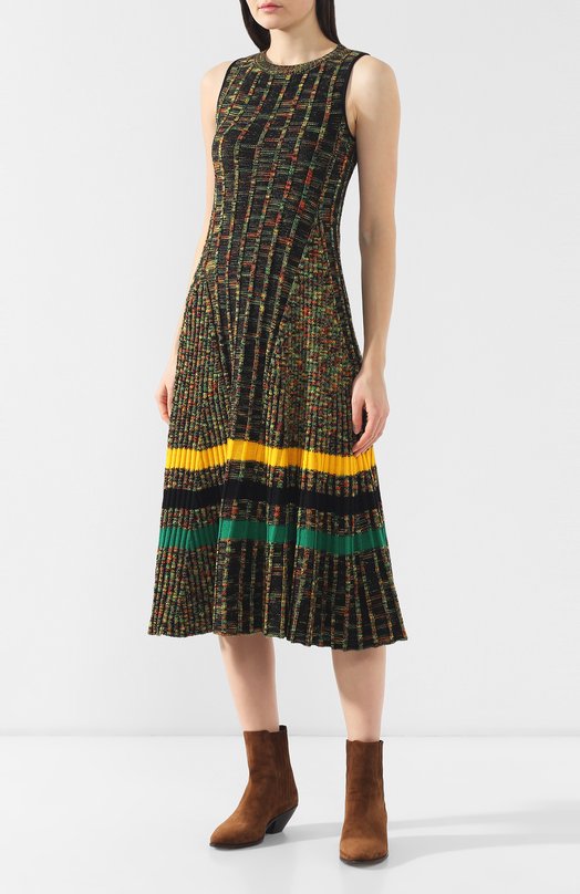 Шерстяное платье CALVIN KLEIN 205W39NYC Разноцветный, фото 3