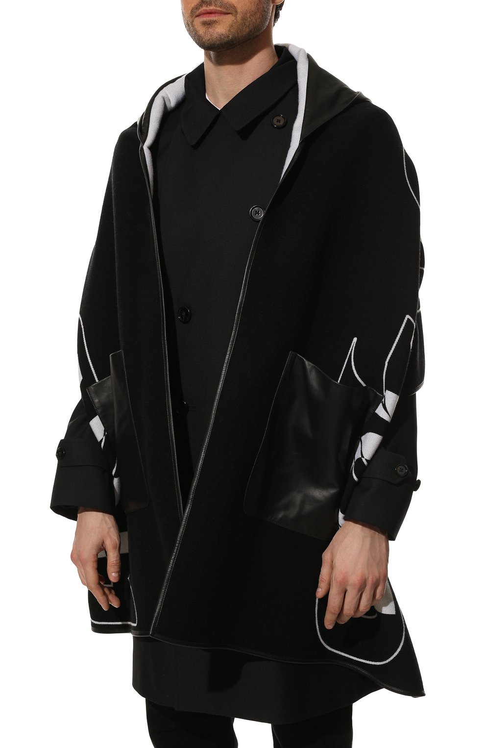 Шерстяная накидка BURBERRY, арт. 8049734, фото 3