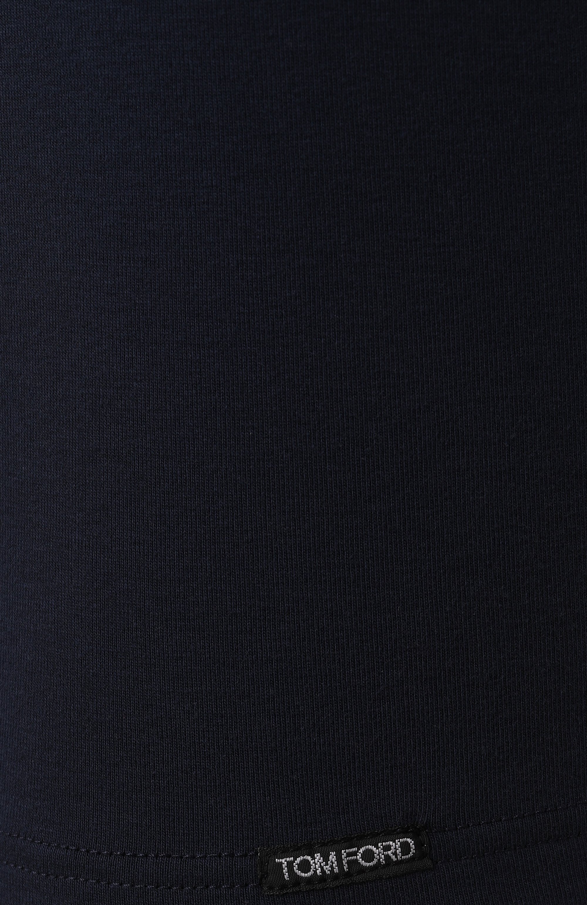 Хлопковая футболка TOM FORD темно-синего цвета по цене 19600 руб., арт. T4M09104, фото 5 Хлопковая футболка TOM FORD, арт. T4M09104, фото 5