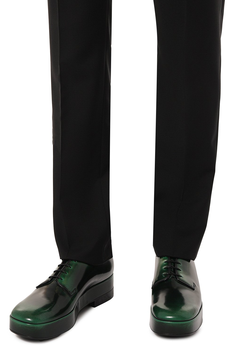 Кожаные дерби PRADA, арт. 2EG379-LVN-F0089-X021, фото 3