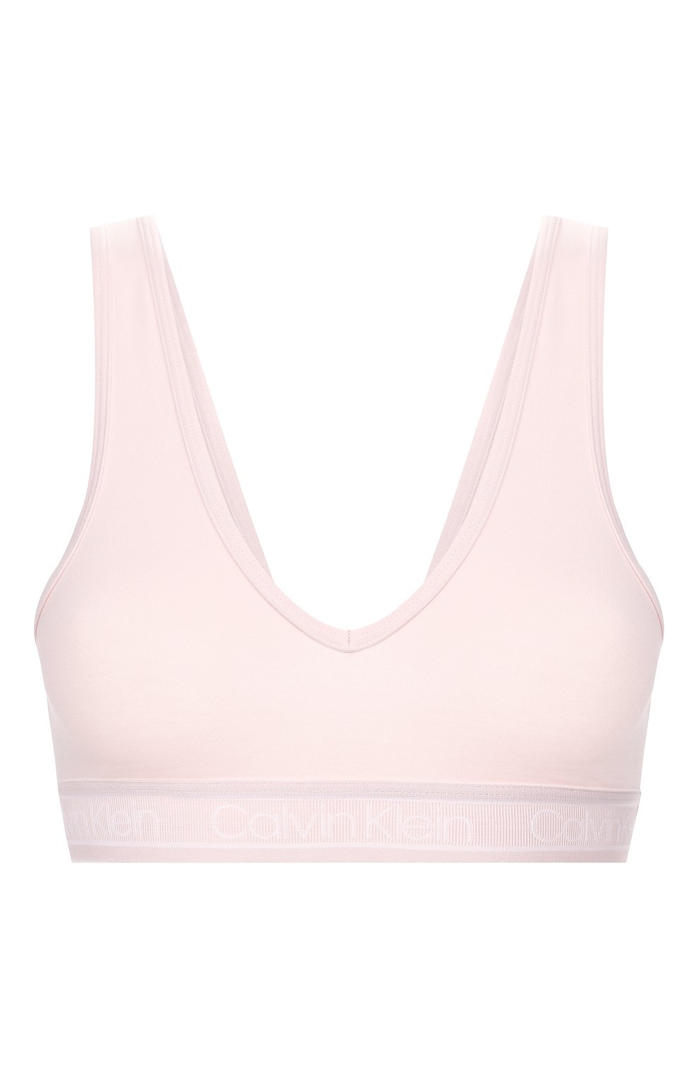 Хлопковый бра-топ CALVIN KLEIN розового цвета по цене 4155 руб., арт. QF5233E, фото 1 Хлопковый бра-топ CALVIN KLEIN, арт. QF5233E, фото 1