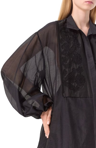 Блузка из хлопка и шелка LILA EUGENIE, арт. 2516, фото 5