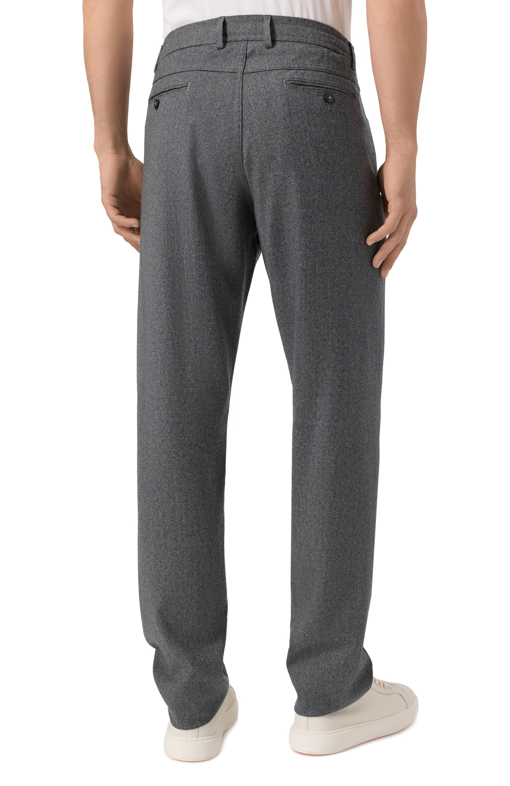 Шерстяные брюки CANALI, арт. V1659G/AR03472, фото 4