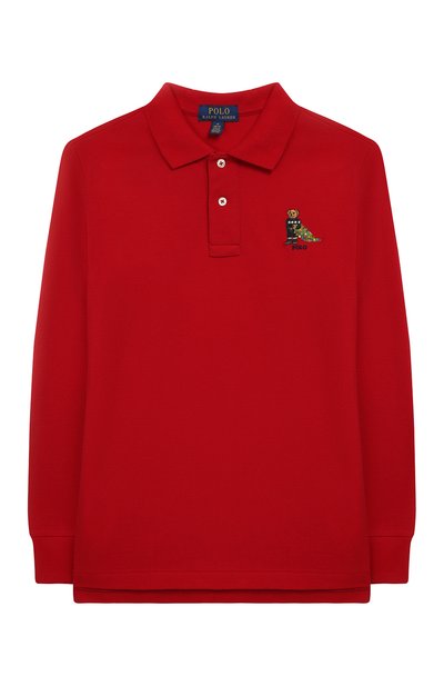 Хлопковое поло с длинными рукавами POLO RALPH LAUREN, арт. 323713073, фото 1
