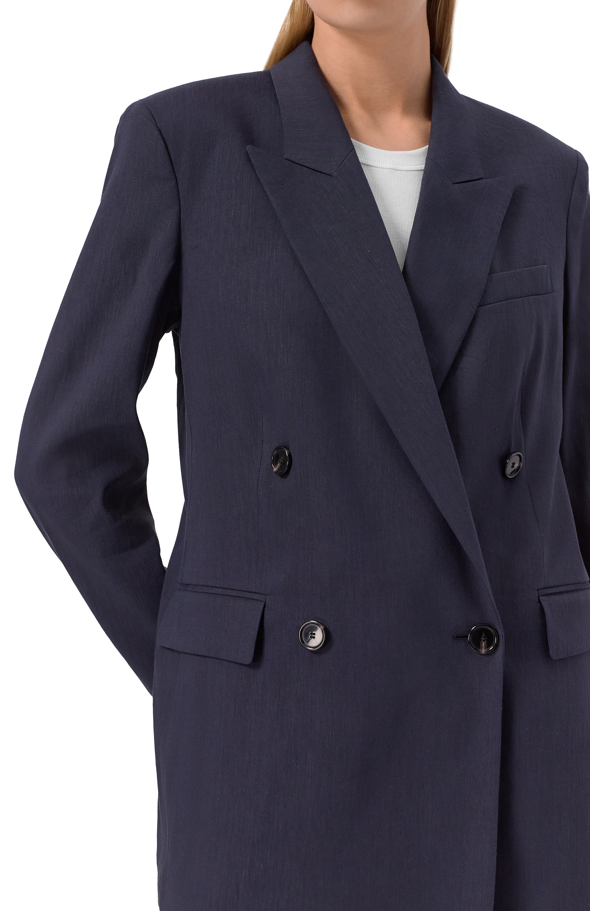 Жакет изо льна и вискозы BOSS, арт. 50537956, фото 5