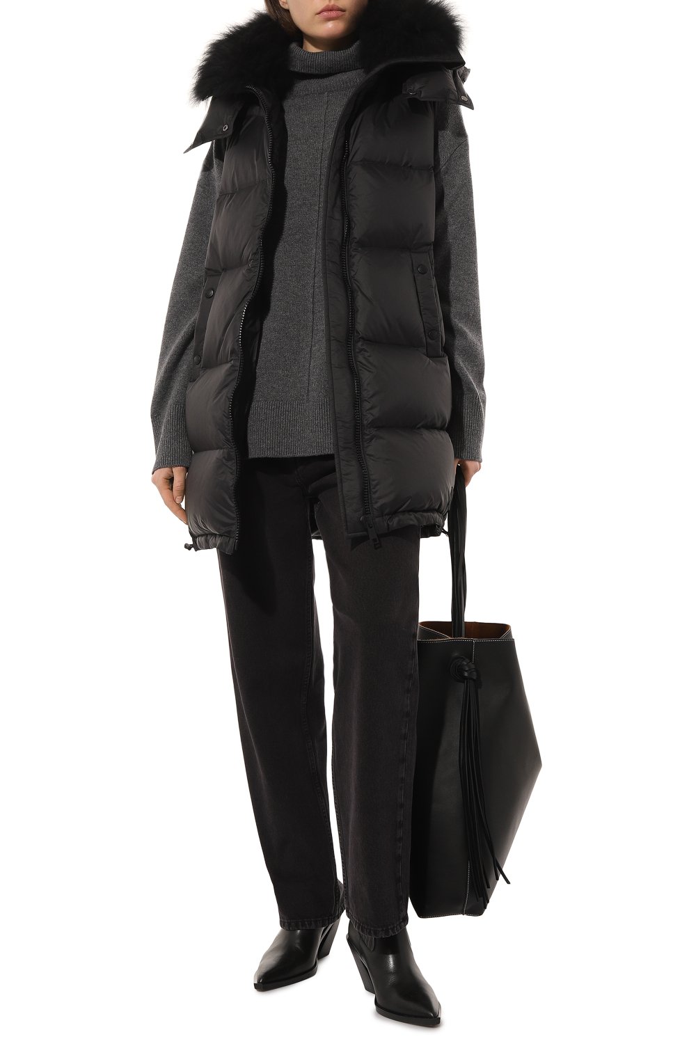 Пуховый жилет YVES SALOMON, арт. 22WFG02590M07W, фото 2