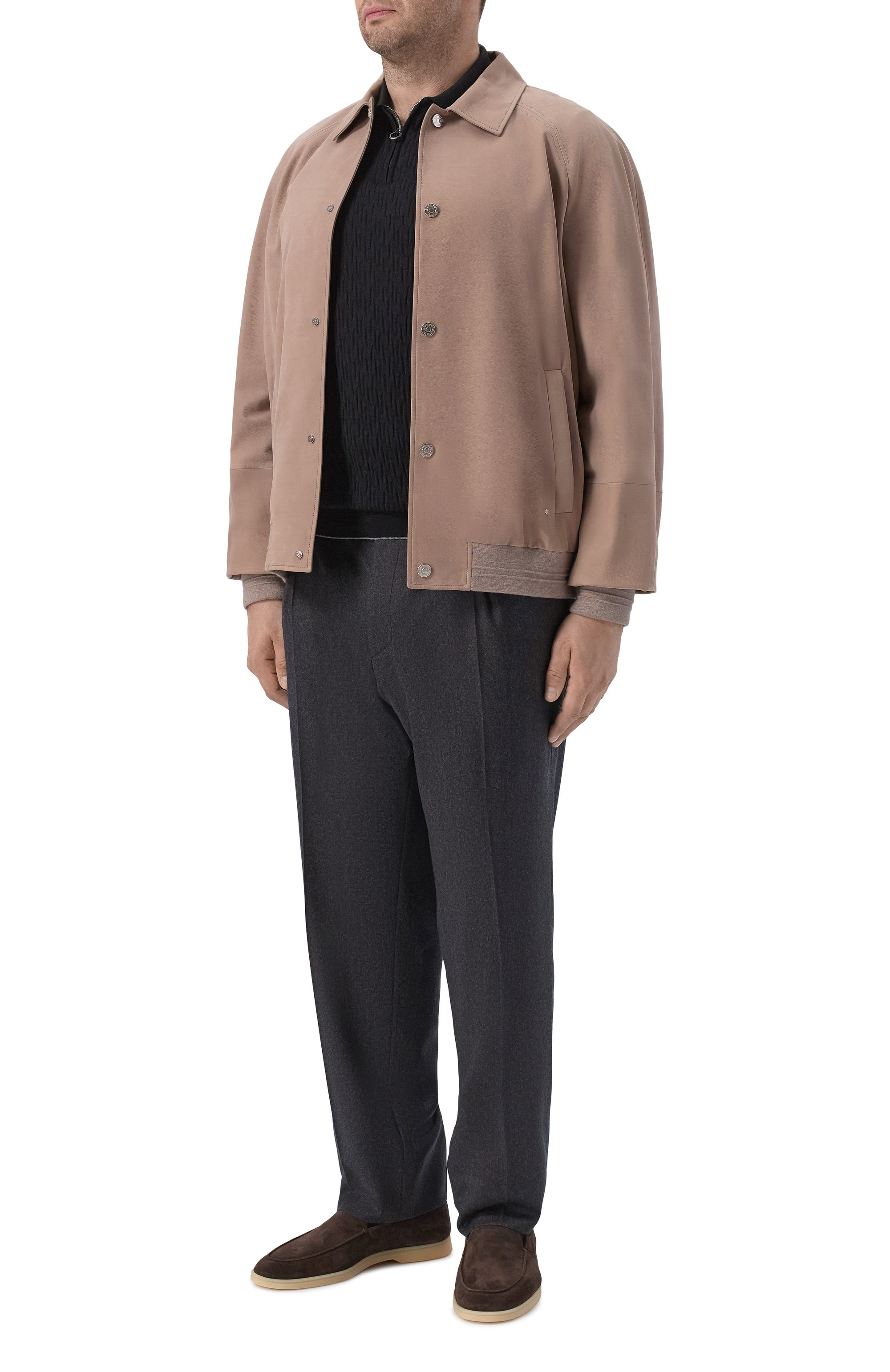 Шерстяные брюки CORNELIANI темно-серого цвета по цене 73250 руб., арт. 284706/2A18400, фото 2 Шерстяные брюки CORNELIANI, арт. 284706/2A18400, фото 2