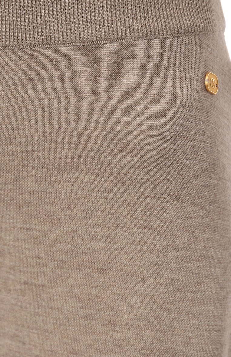 Женские шерстяные брюки COSY SUNDAY бежевого цвета, арт. S1AT013TG | Фото 5 (Силуэт Ж (брюки и джинсы): Широкие, Прямые; Материал внешний: Шерсть; Длина (брюки, джинсы): Стандартные; Женское Кросс-КТ: Брюки-одежда; Кросс-КТ: Трикотаж; Материал сплава: Проставлено; Драгоценные камни: Проставлено; Стили: Кэжуэл)