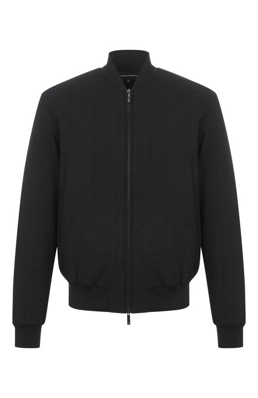 Шерстяной бомбер Emporio Armani EM001265/AF14072 Чёрный EM001265/AF14072