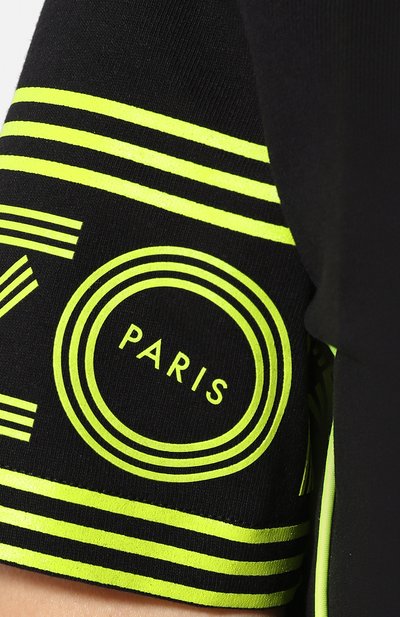 Хлопковая футболка KENZO черного цвета по цене 14550 руб., арт. 2TS783985, фото 5 Хлопковая футболка KENZO, арт. 2TS783985, фото 5