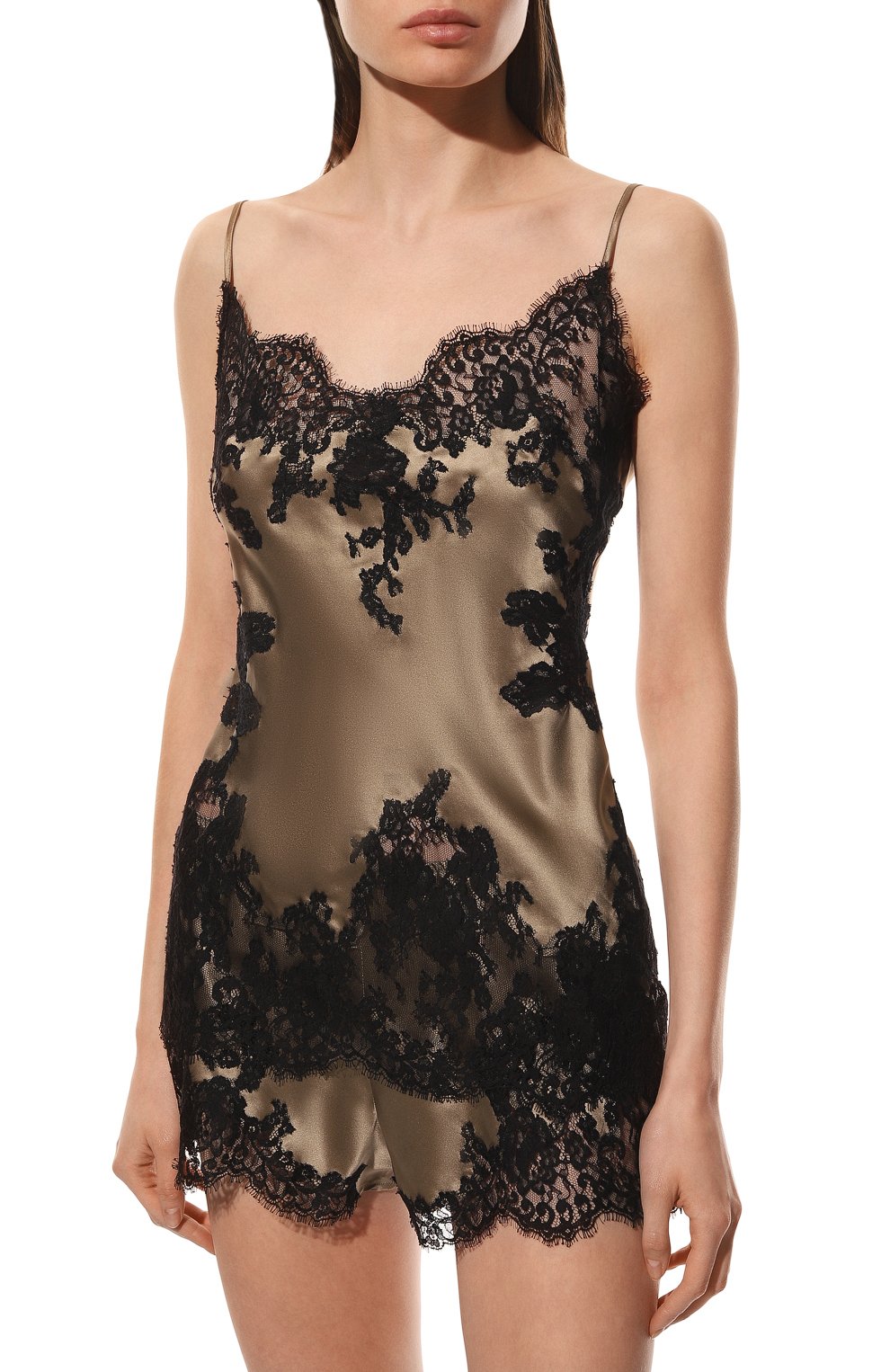 Шелковая пижама MARJOLAINE бежевого цвета по цене 81110 руб., арт. 3PEA4003-3PEA5001, фото 3 Шелковая пижама MARJOLAINE, арт. 3PEA4003-3PEA5001, фото 3