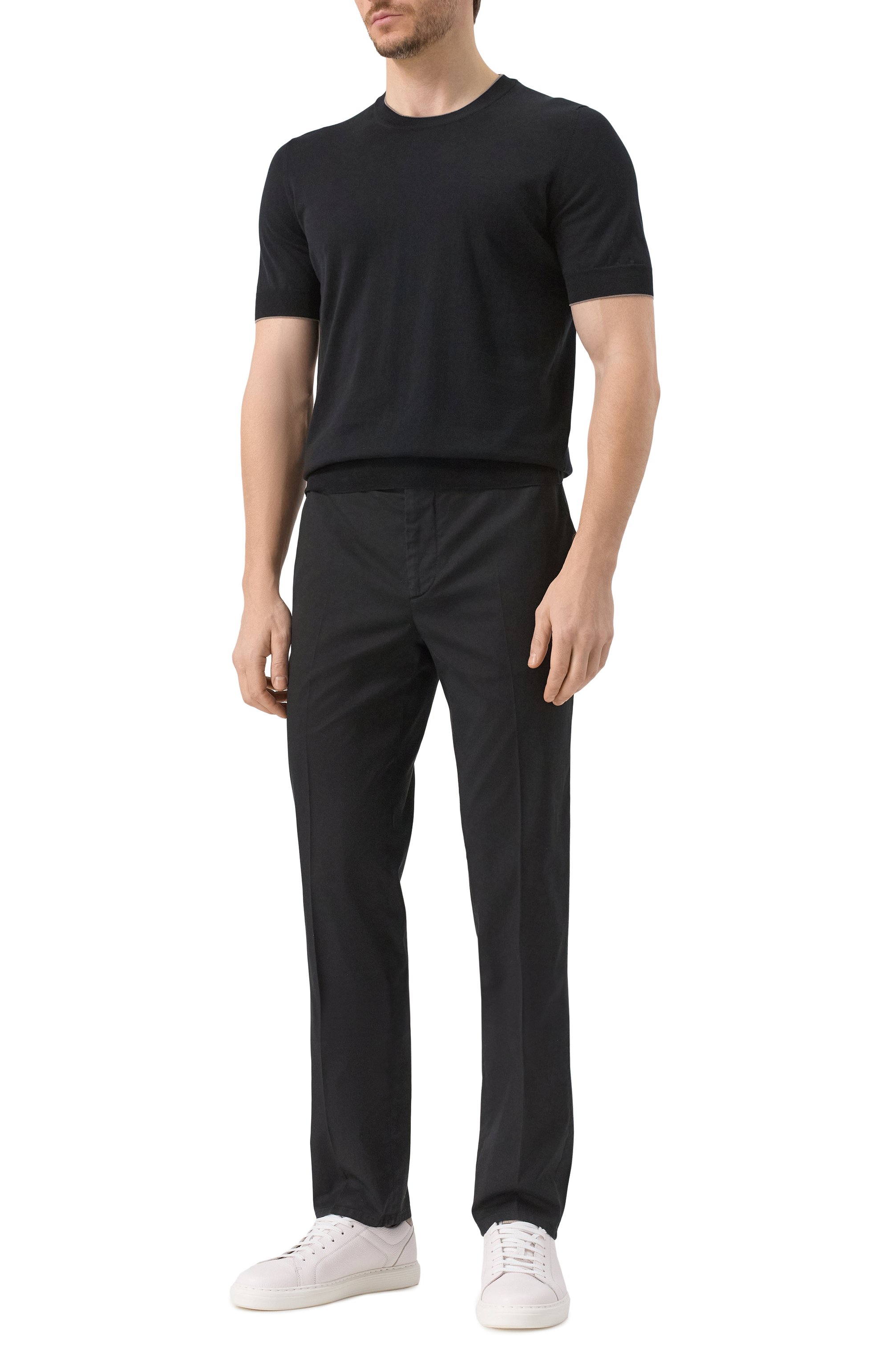 Хлопковый джемпер BRUNELLO CUCINELLI, арт. M29805200, фото 2