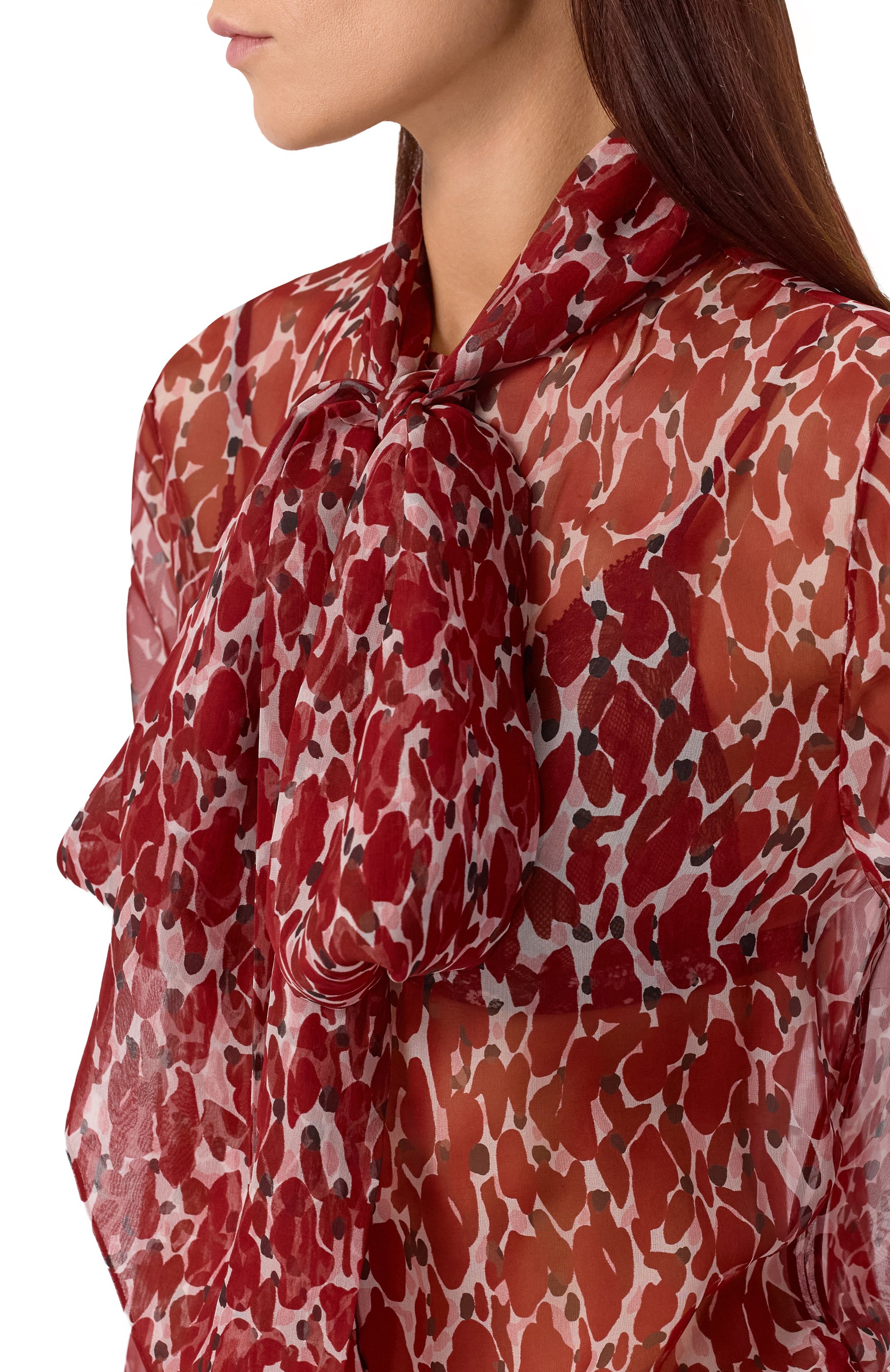 Шелковое платье SAINT LAURENT, арт. 831777/Y4J35, фото 5