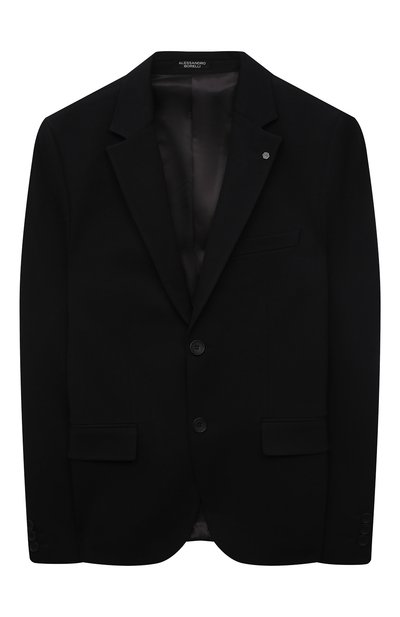 Пиджак из вискозы ALESSANDRO BORELLI MILANO черного цвета по цене 9520 руб., арт. JK21240T, фото 1 Пиджак из вискозы ALESSANDRO BORELLI MILANO, арт. JK21240T, фото 1