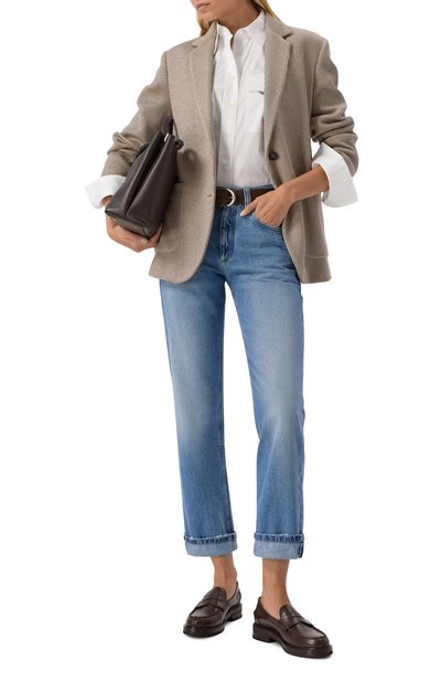 Кожаные лоферы KITON, арт. D60806N0102410, фото 2