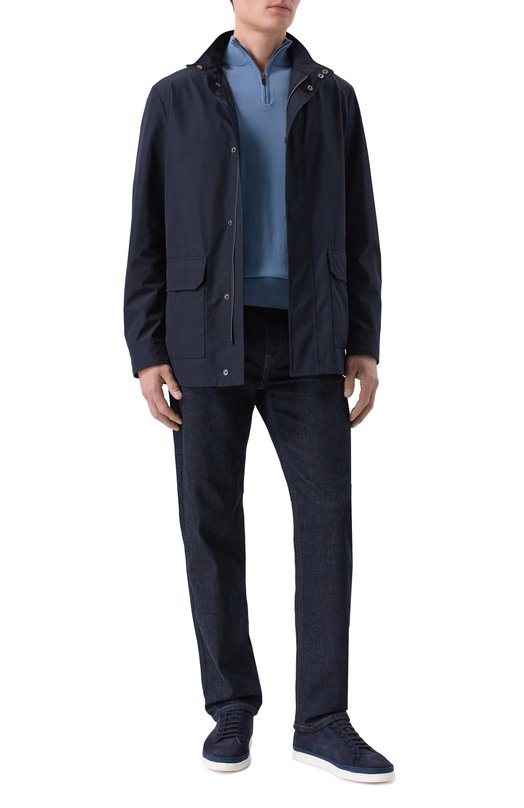 Замшевые кеды Blu Barrett PIAN-14099.3/LIGHT CASHEMERE Синий  PIAN-14099.3/LIGHT CASHEMERE Фото 2