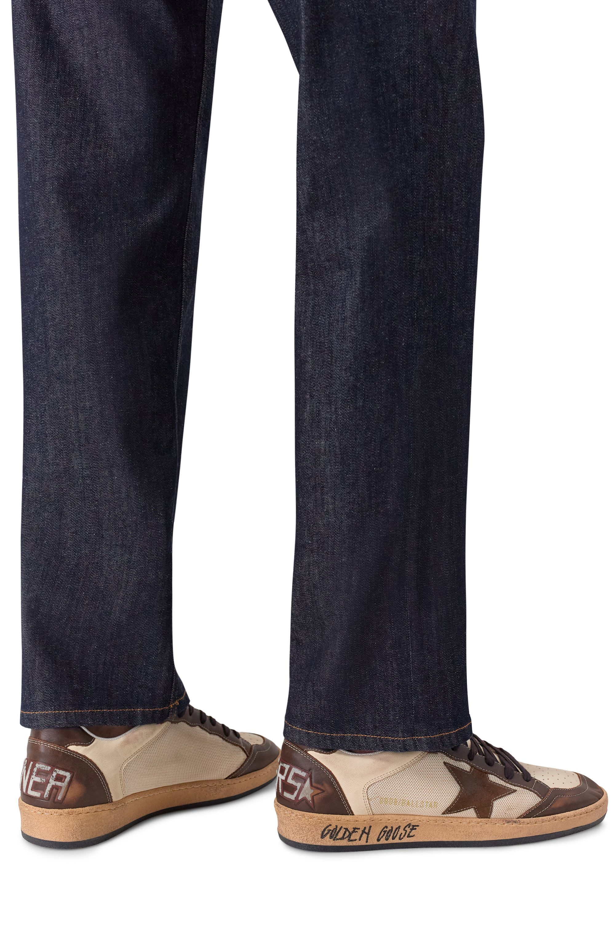 Комбинированные кеды ball star GOLDEN GOOSE DELUXE BRAND, арт. GMF00327.F006560, фото 3