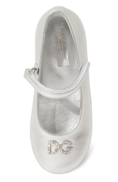 Кожаные балетки DOLCE & GABBANA, арт. D20057/A6C66, фото 4