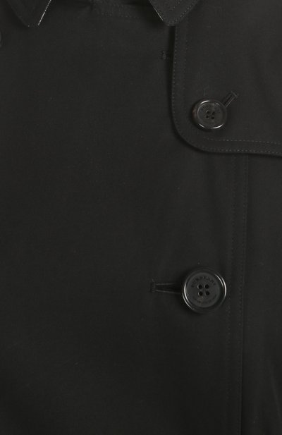 Хлопковый тренч kensington BURBERRY черного цвета по цене 225000 руб., арт. 3900456, фото 3 Хлопковый тренч kensington BURBERRY, арт. 3900456, фото 3
