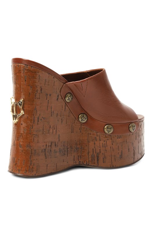 Кожаные сабо Tulip Naked Wolfe TULIP/LEATHER Коричневый  TULIP/LEATHER Фото 5