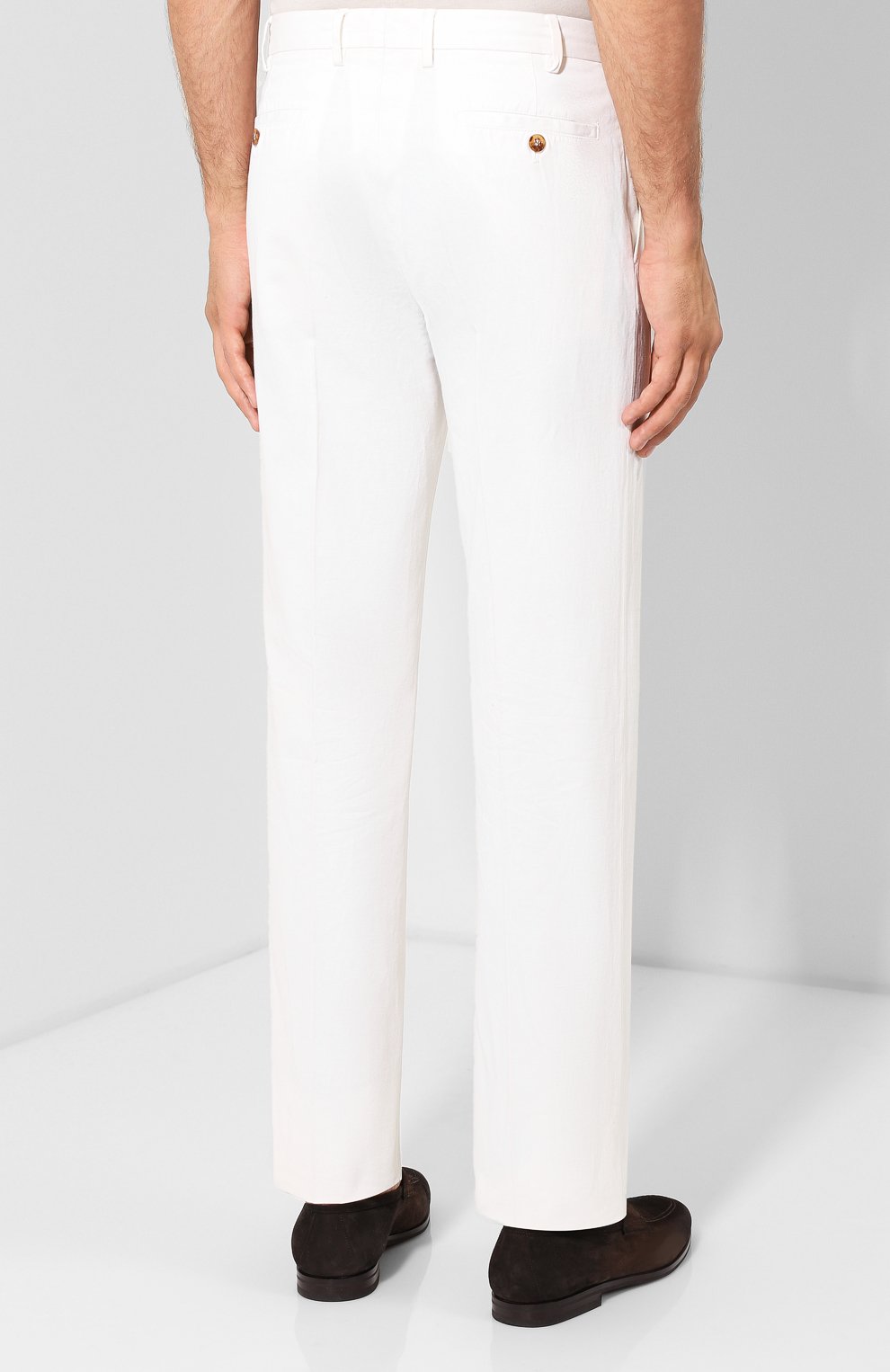 Брюки из смеси хлопка и льна LORO PIANA, арт. FAB9001, фото 4