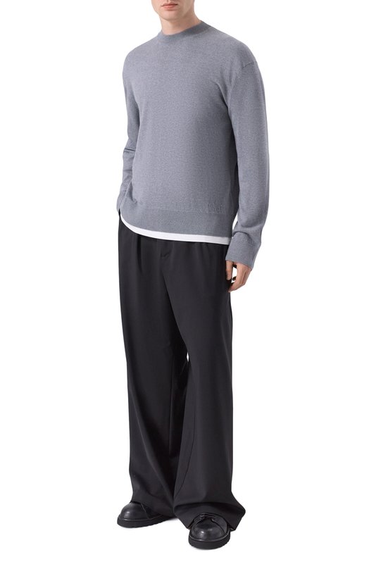 Джемпер из шерсти и кашемира Laneus F5LAMAJP262 Серый  F5LAMAJP262 Фото 2