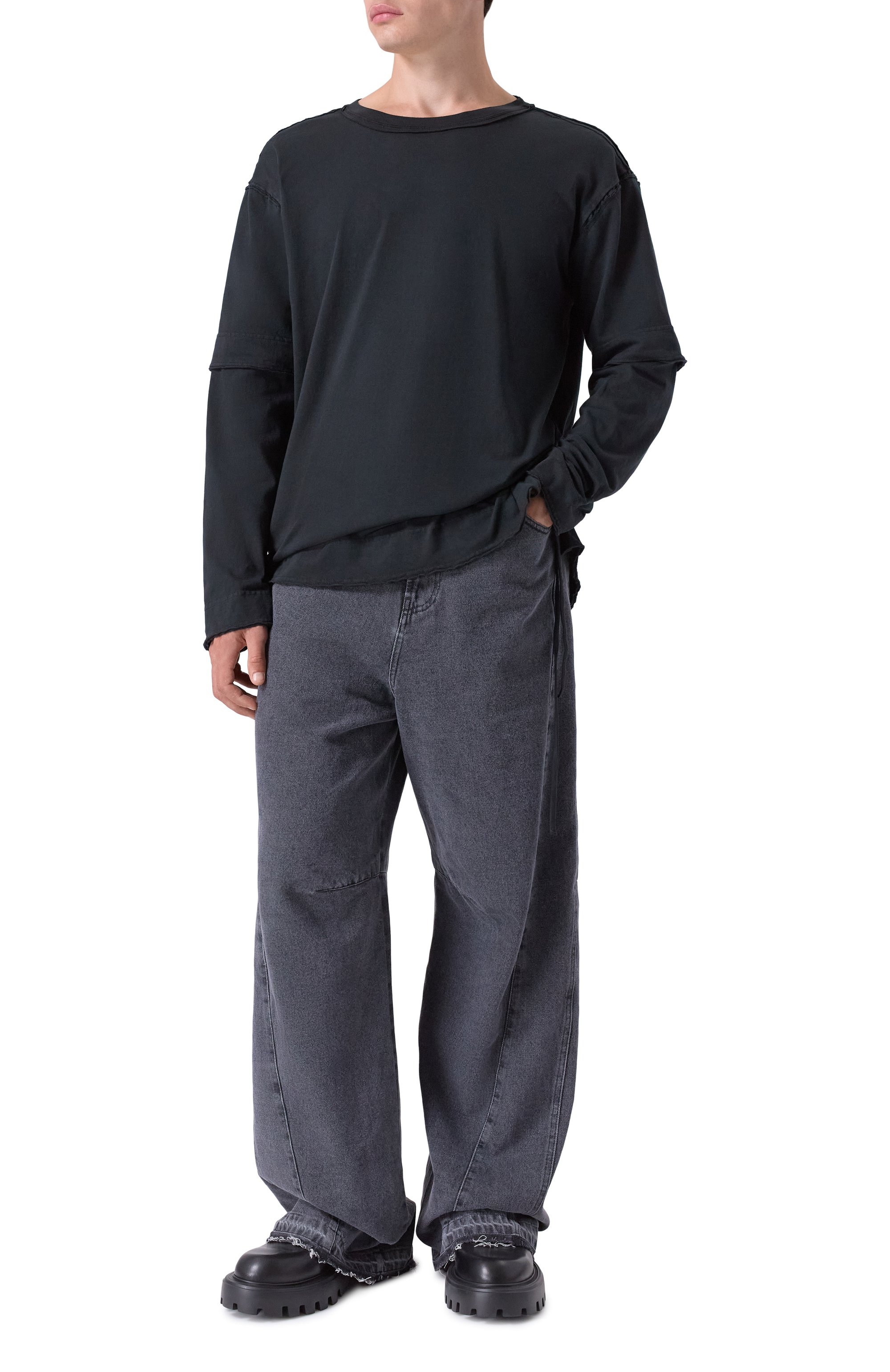 Хлопковый лонгслив ANDREA YA'AQOV, арт. 25MGUW56B/C0TT0N, фото 2