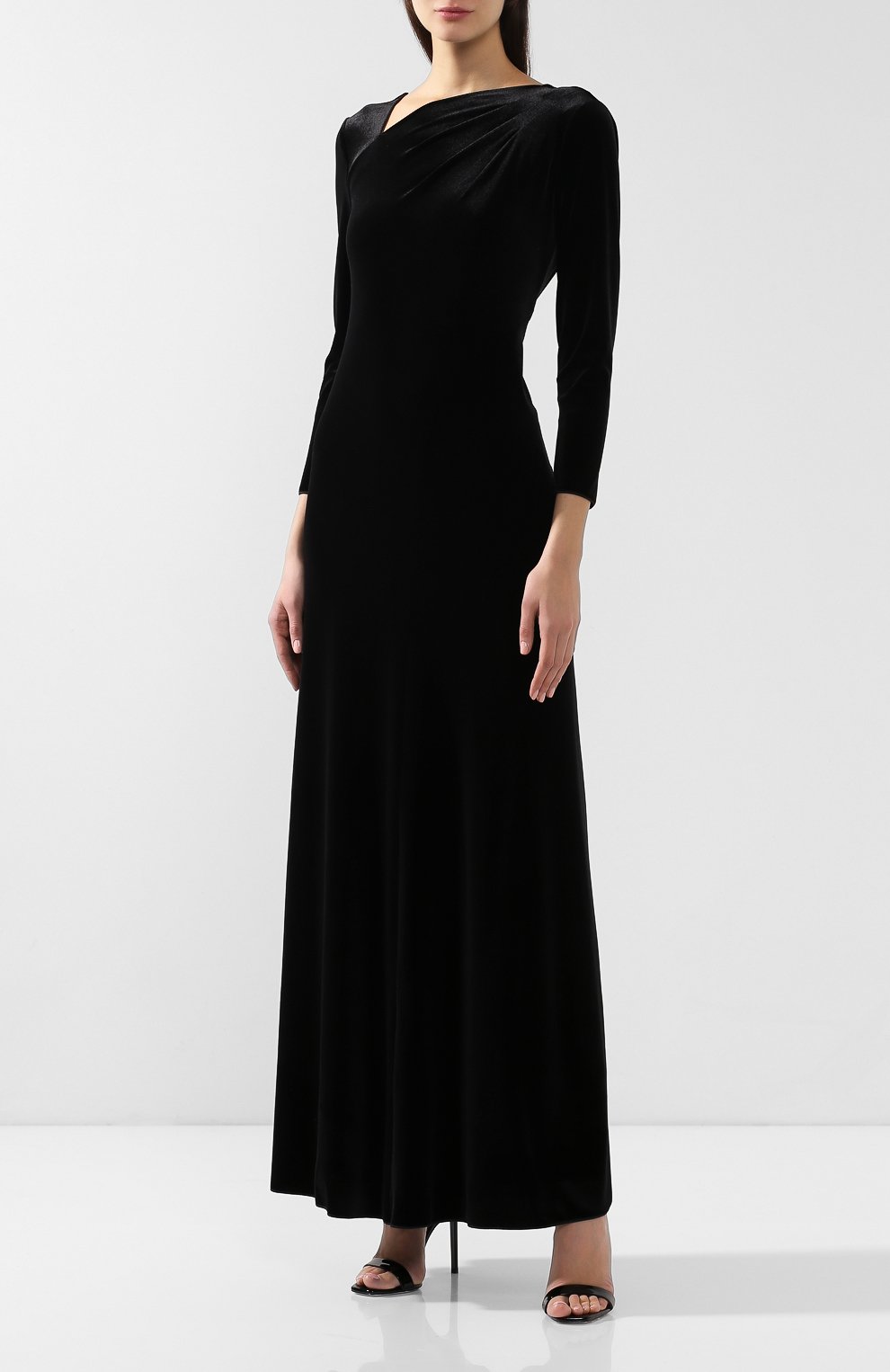 Бархатное платье-макси GIORGIO ARMANI, арт. 3GAA70/AJW4Z, фото 3