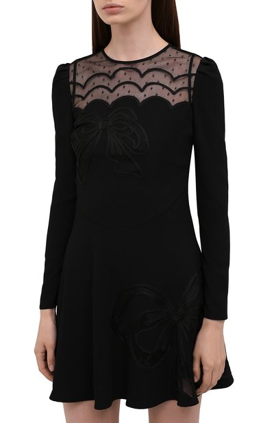 Платье REDVALENTINO черного цвета по цене 85150 руб., арт. WR0VA20G/66H, фото 3 Платье REDVALENTINO, арт. WR0VA20G/66H, фото 3