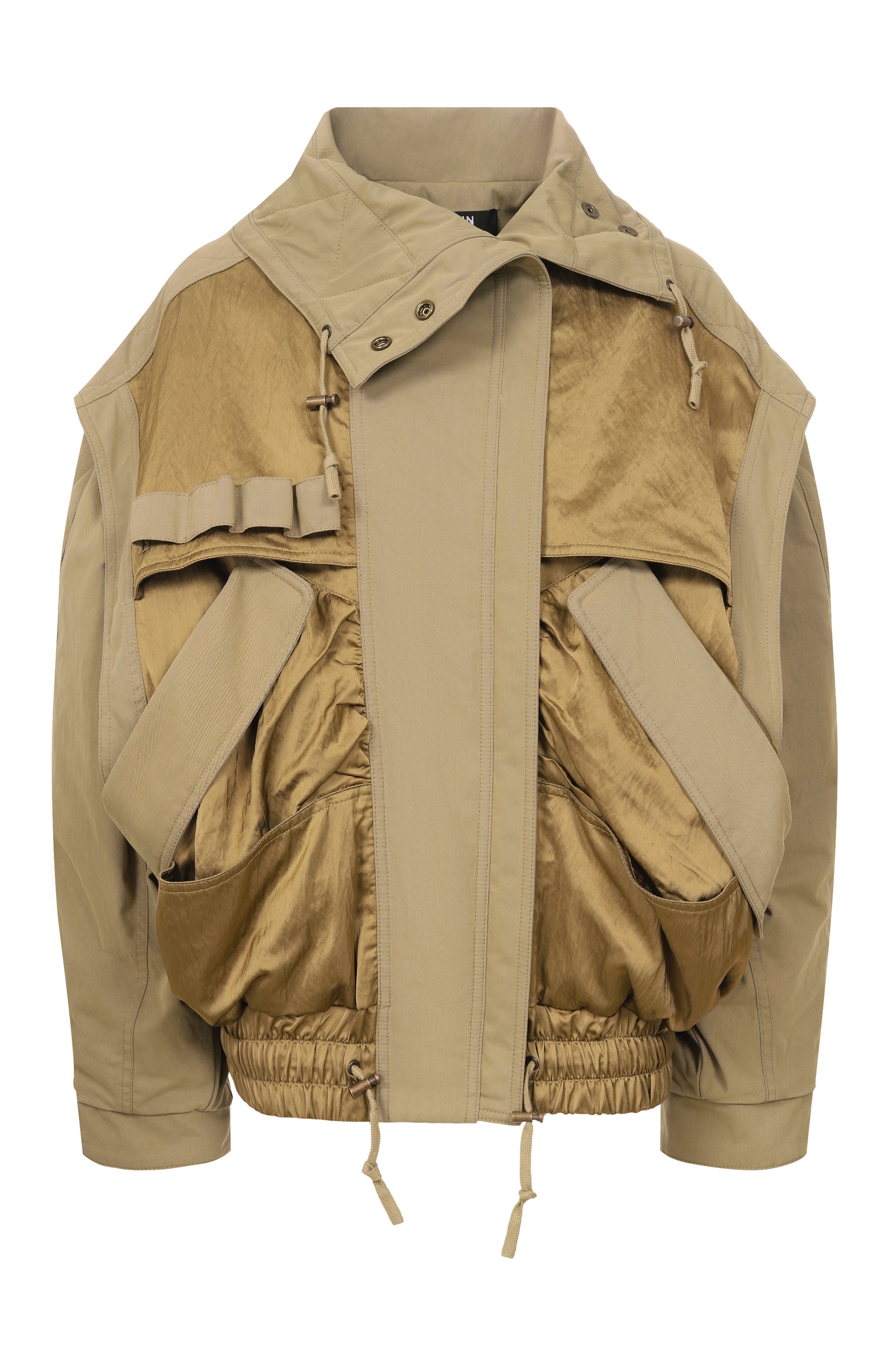 Хлопковый бомбер BALMAIN хаки цвета по цене 290500 руб., арт. GF0TFA90/MI36, фото 1 Хлопковый бомбер BALMAIN, арт. GF0TFA90/MI36, фото 1