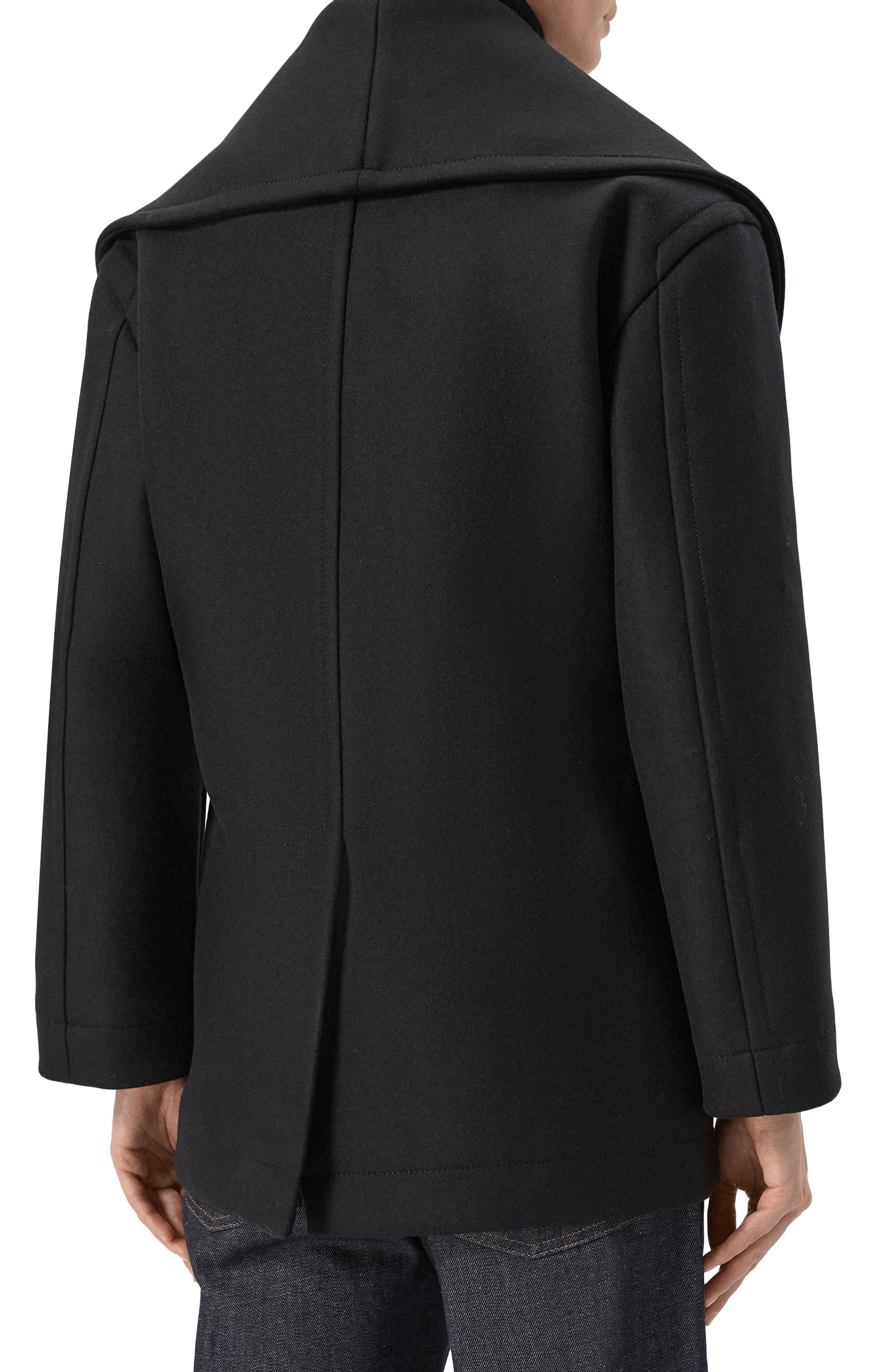 Шерстяное полупальто BOTTEGA VENETA, арт. 834985/V00X0, фото 4