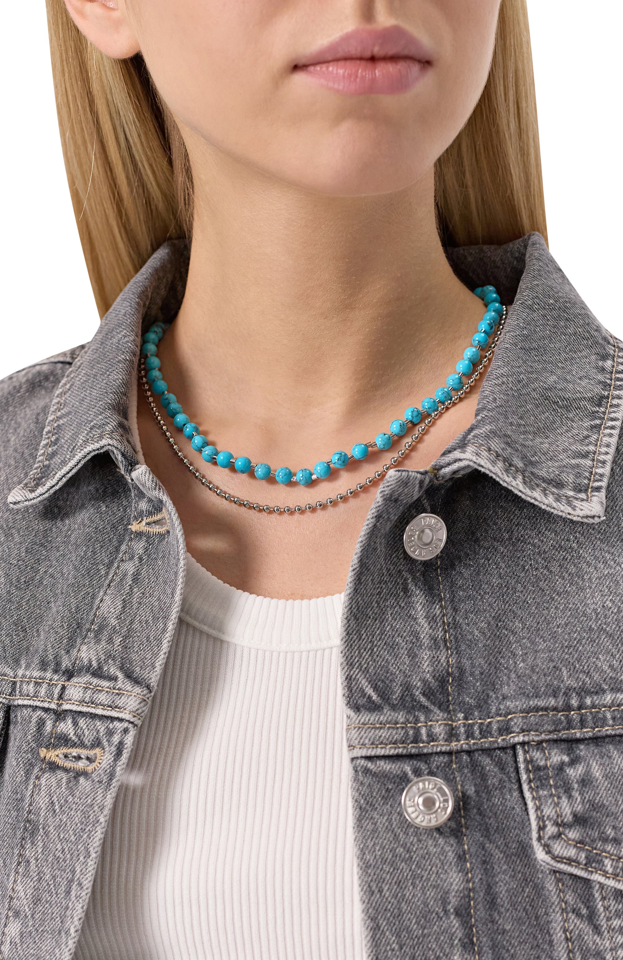 Колье NUMBERING, арт. 9709/TURQU0ISE, фото 2