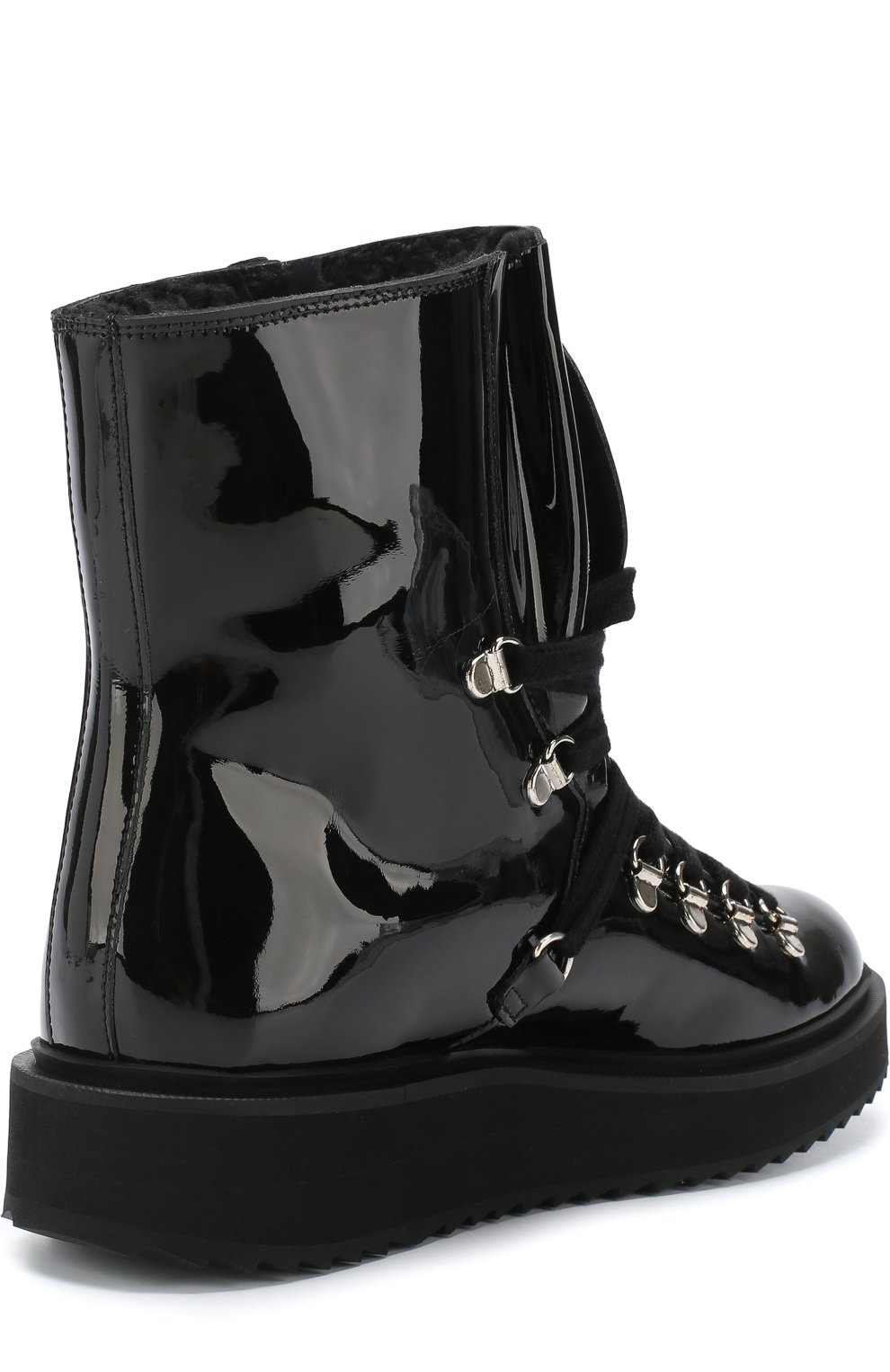 Лаковые ботинки с внутренней меховой отделкой KENZO, арт. 2BT301L64, фото 4