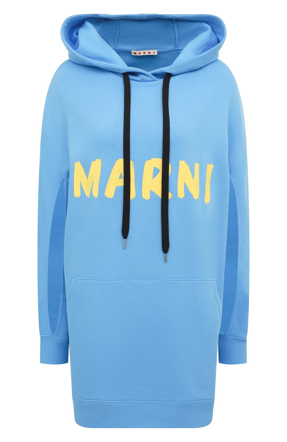 Хлопковое худи MARNI голубого цвета по цене 59700 руб., арт. FLJE0157P1/USCS52, фото 1 Хлопковое худи MARNI, арт. FLJE0157P1/USCS52, фото 1