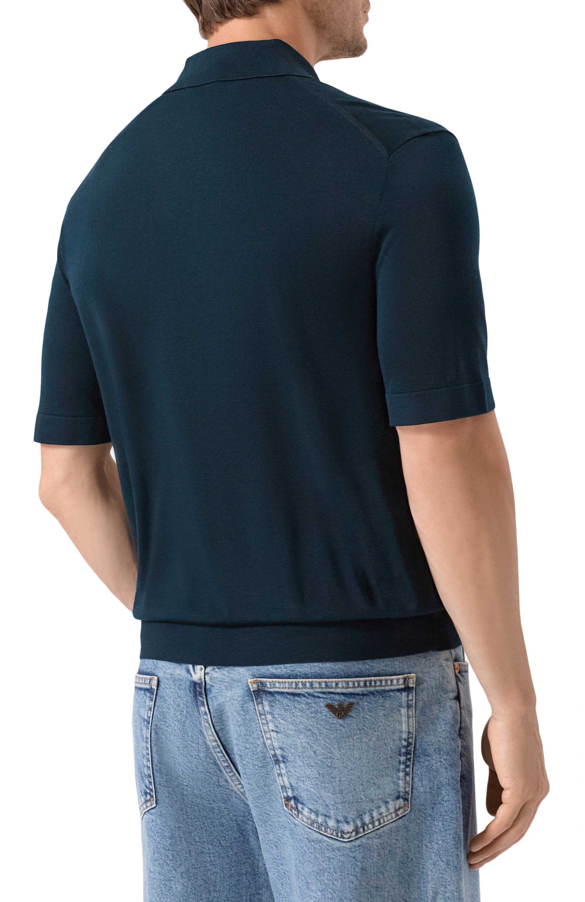 Шелковое поло 12 STOREEZ, арт. 137261, фото 4