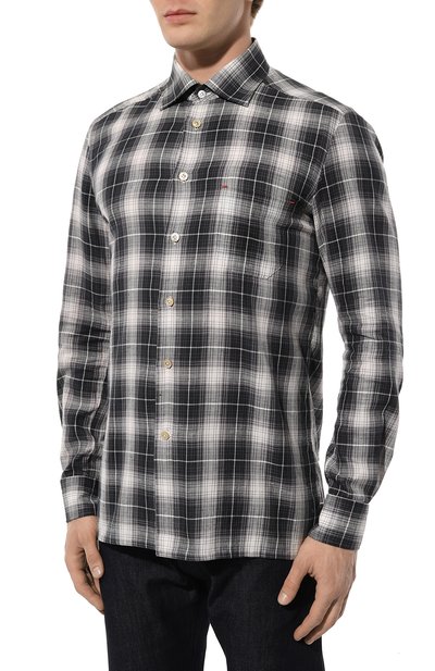 Хлопковая рубашка KITON, арт. UMCNERH0863806, фото 3