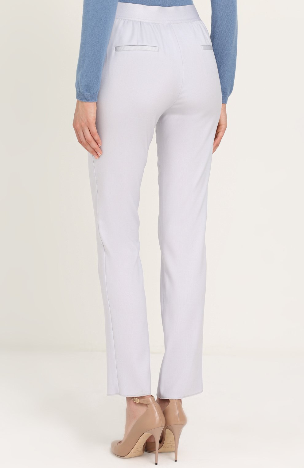 Шерстяные брюки прямого кроя GIORGIO ARMANI, арт. ZAP55T/ZA532, фото 4