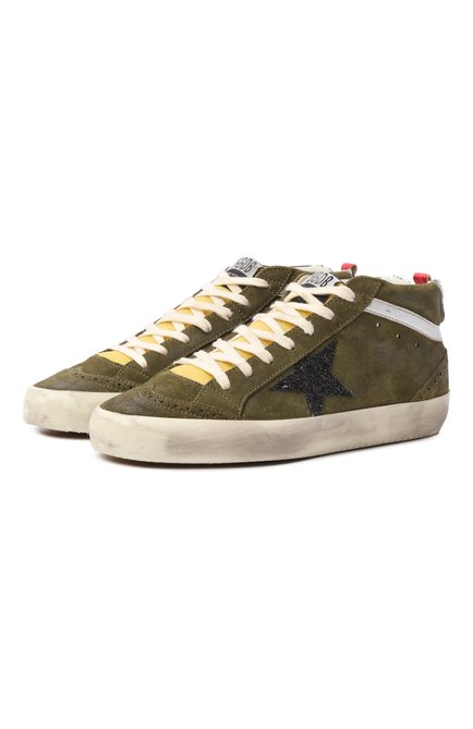 Женские замшевые кеды mid star GOLDEN GOOSE DELUXE BRAND, арт. GWF00122.F003228